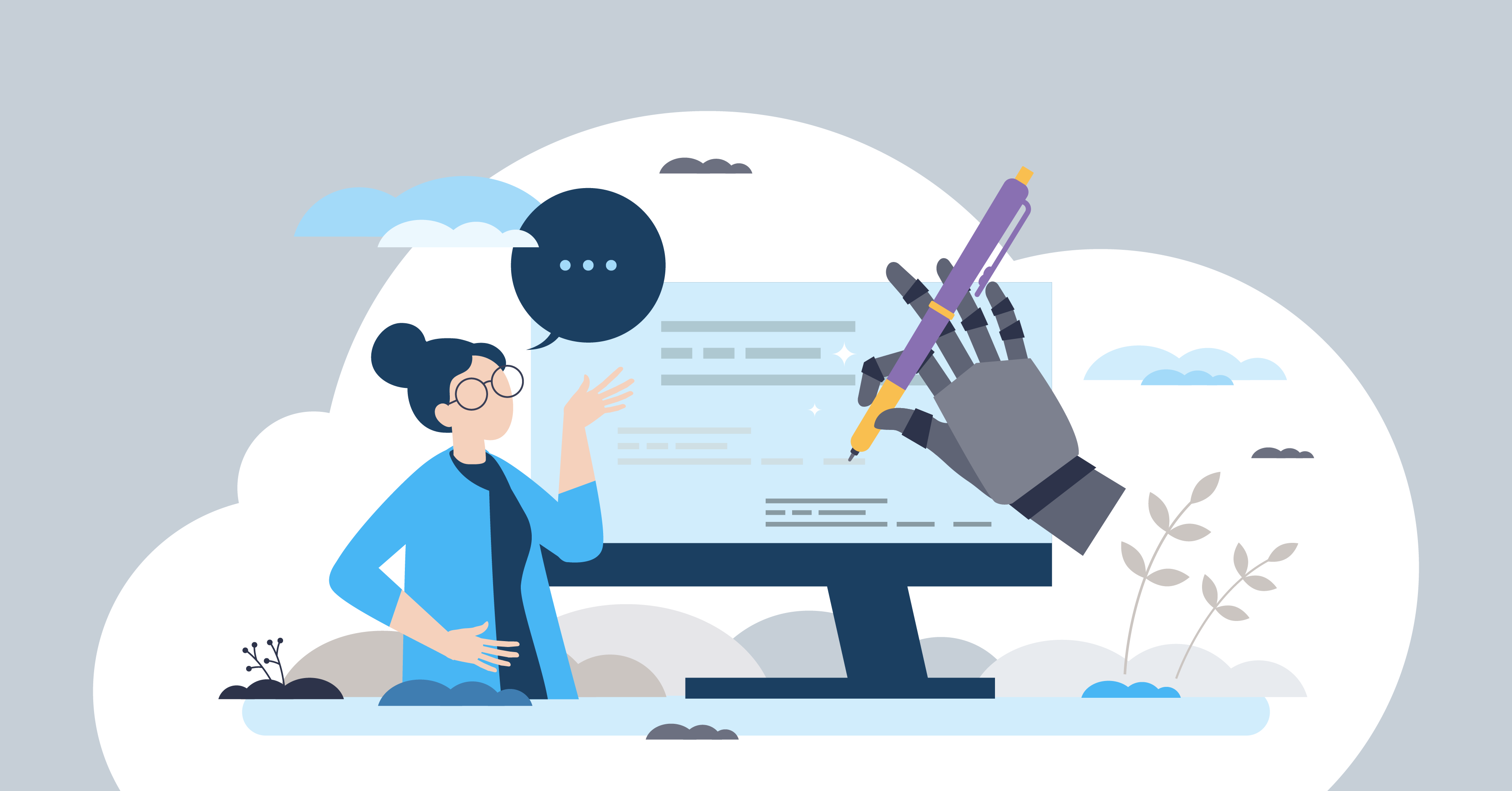 Illustration of AI-written CV